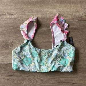 Floral Beach Riot Active Top